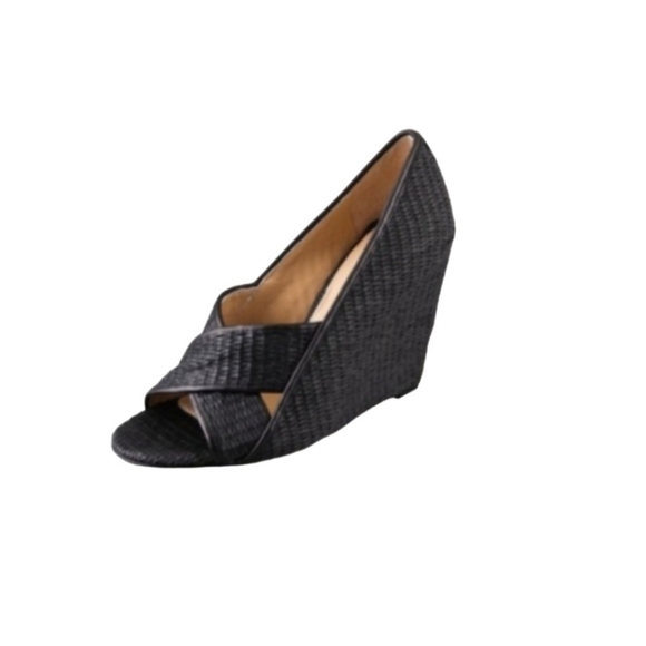 Diane Von Furstenberg Wedge Sandal Size 8 Brown - Picture 5 of 5